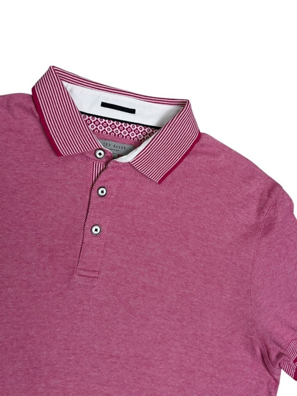 TED BAKER Luxury Designer Golf Business Casual Polo Tee Shirt Red Men 4 (Size M)